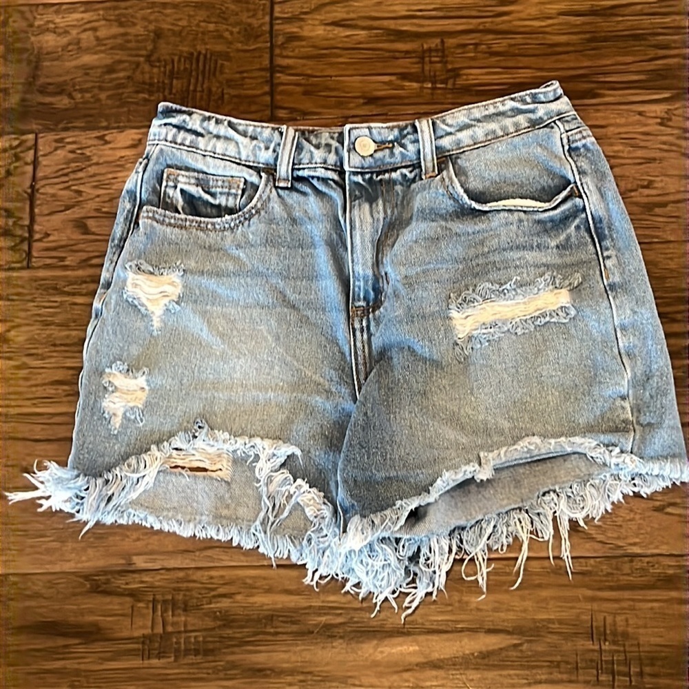 Cello Cutoff Shorts Distressed Frayed Hem Size S